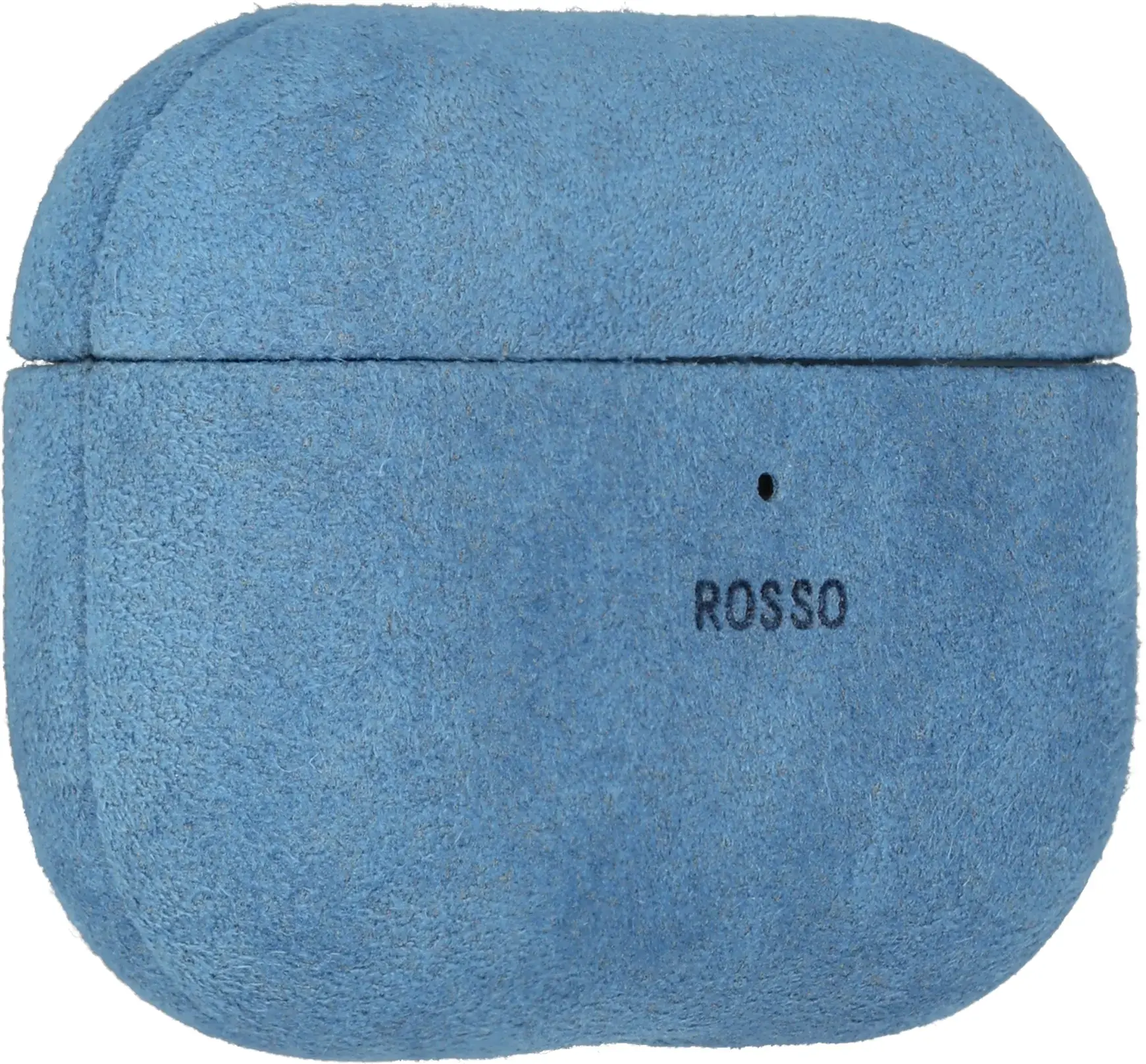 Rosso Avanti Apple AirPods 4 / 5 MagSafe Hoesje Alcantara Case Licht Blauw afbeelding 5