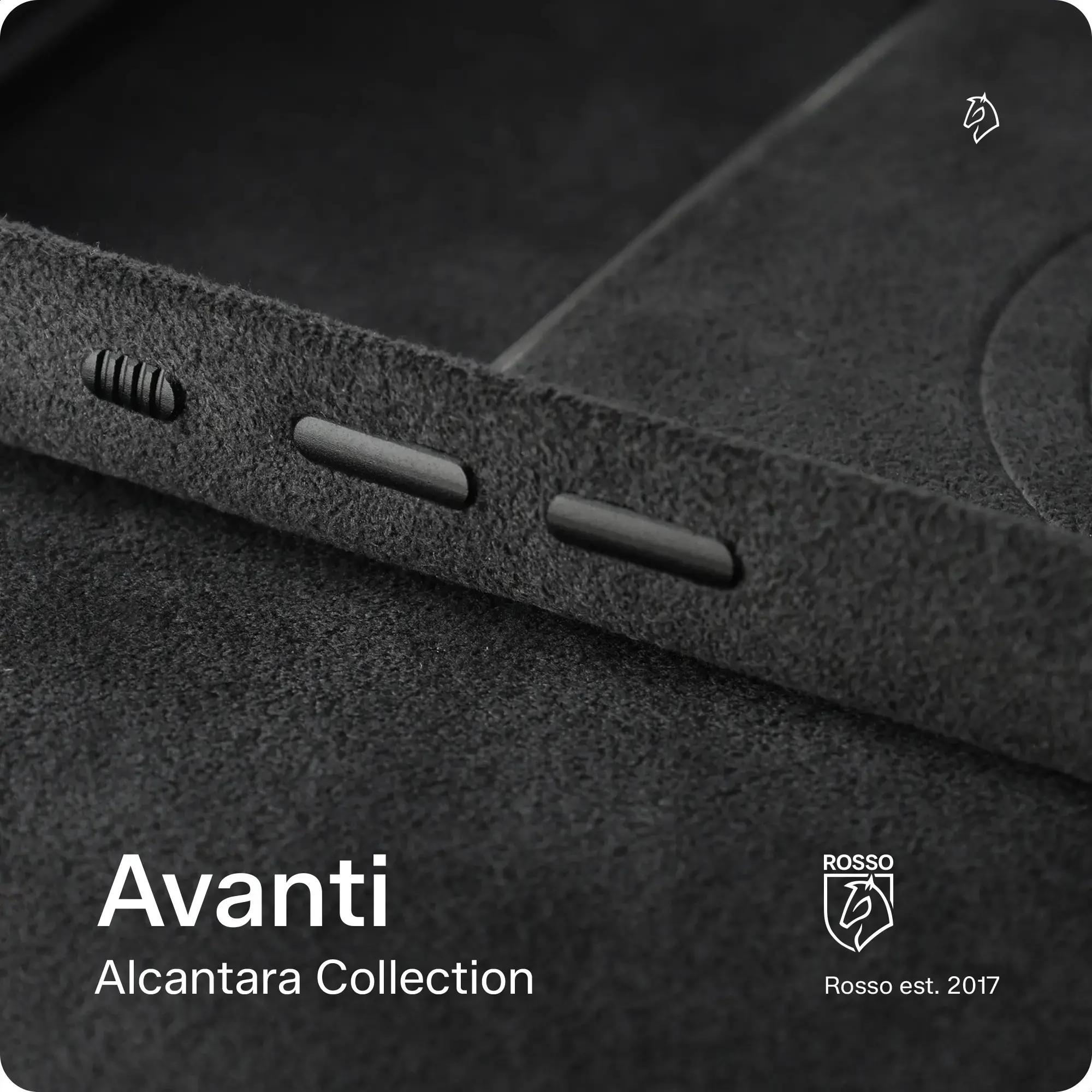 Rosso Avanti Apple AirPods 4 / 5 MagSafe Hoesje Alcantara Case Licht Blauw afbeelding 8