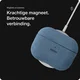 Rosso Avanti Apple AirPods 4 / 5 MagSafe Hoesje Alcantara Case Licht Blauw afbeelding 4