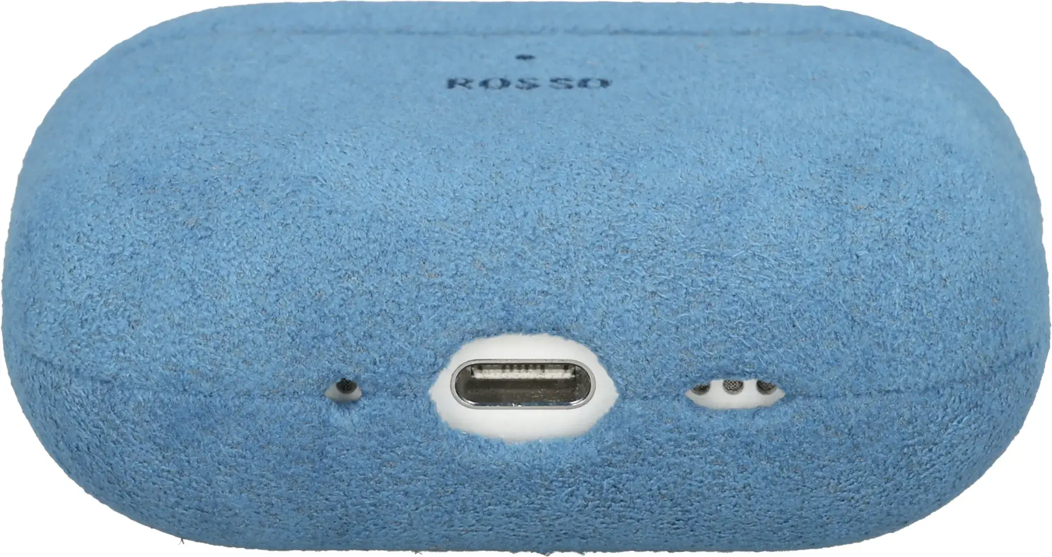 Rosso Avanti Apple AirPods 4 / 5 MagSafe Hoesje Alcantara Case Licht Blauw afbeelding 7