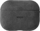 Rosso Avanti Apple AirPods Pro 3 MagSafe Hoesje Alcantara Case Grijs afbeelding 1