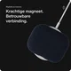 Rosso Avanti Apple AirPods Pro 3 MagSafe Hoesje Alcantara Case Blauw afbeelding 3