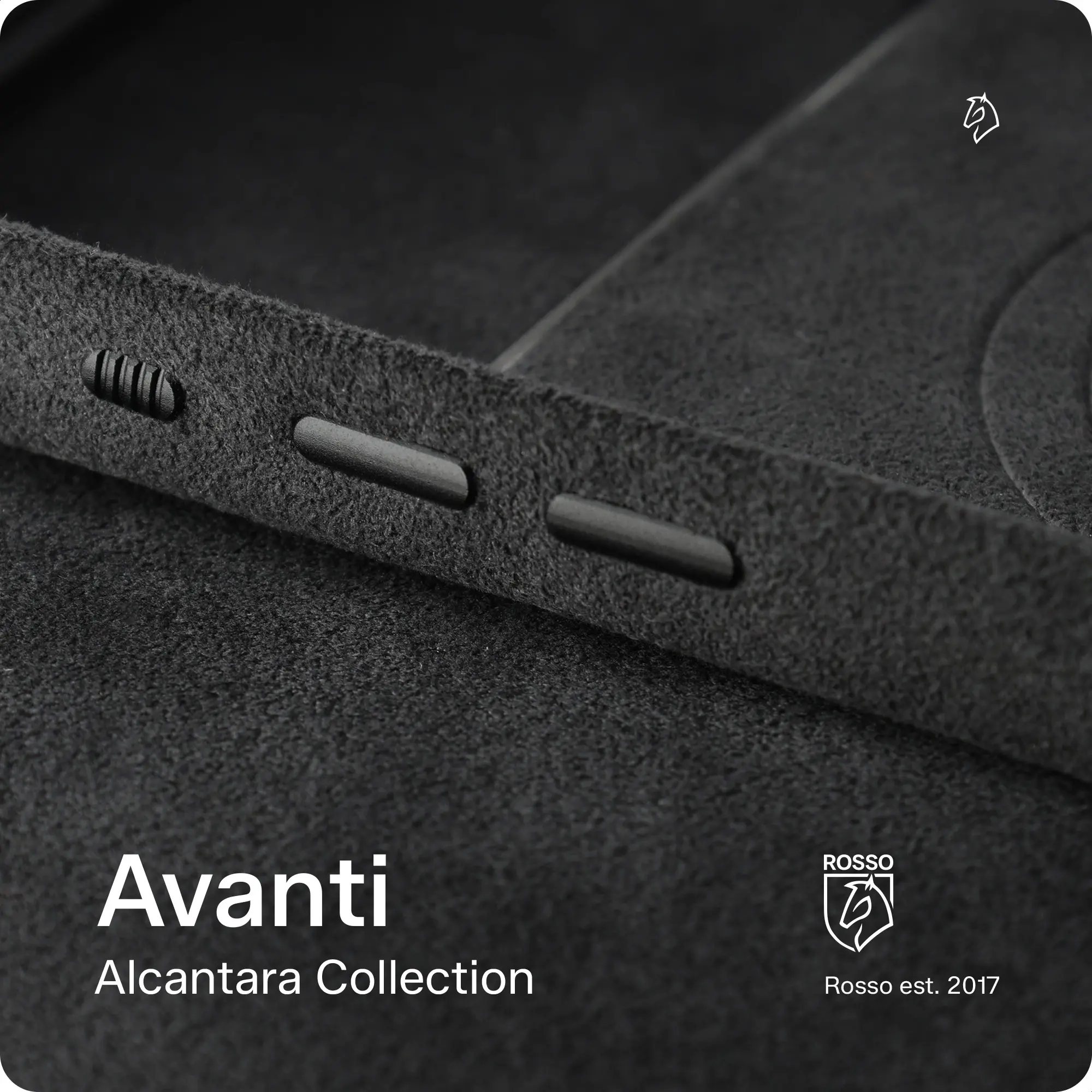 Rosso Avanti Apple AirPods Pro 3 MagSafe Hoesje Alcantara Case Burgundy afbeelding 7