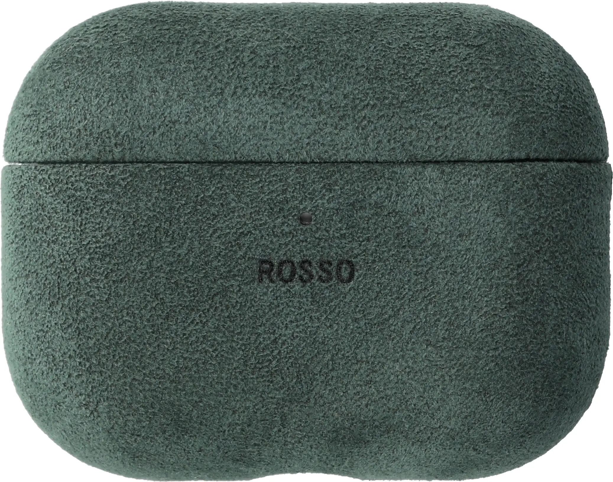 Rosso Avanti Apple AirPods Pro 3 MagSafe Hoesje Alcantara Case Groen afbeelding 1