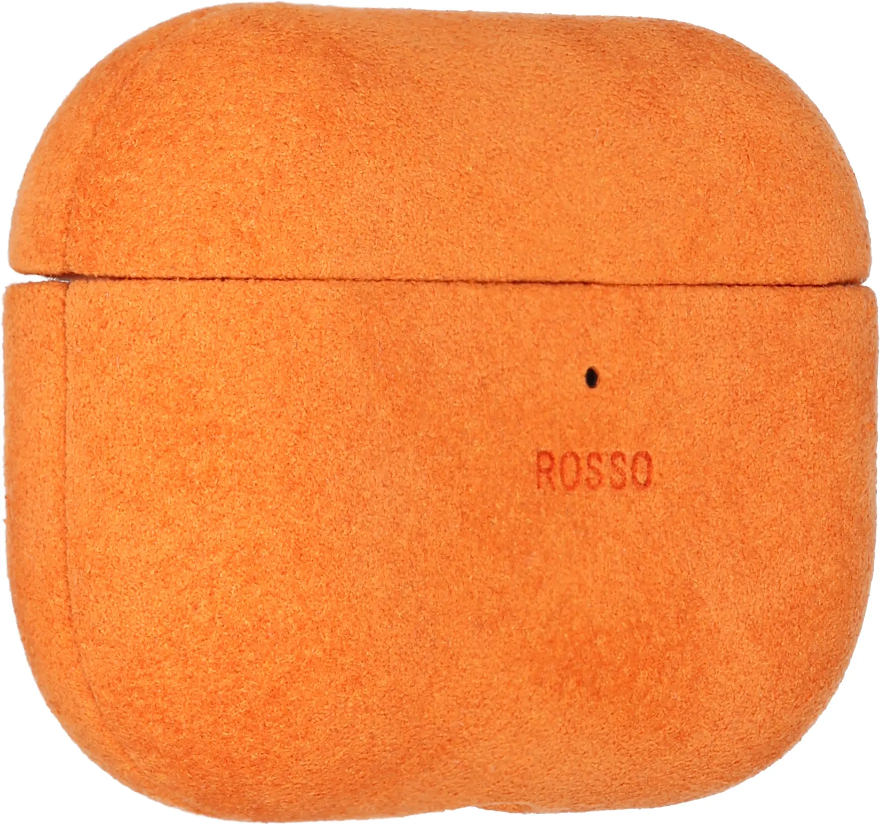 Rosso Avanti Apple AirPods Pro 3 MagSafe Hoesje Alcantara Case Oranje afbeelding 5