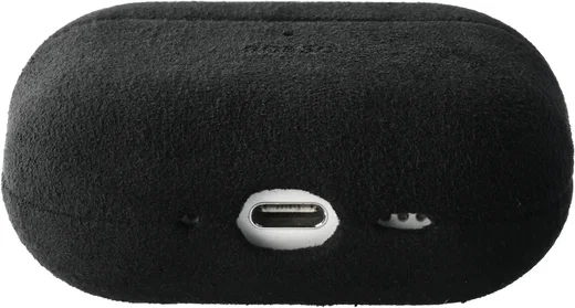Rosso Avanti Apple AirPods Pro 3 MagSafe Hoesje Alcantara Case Zwart afbeelding 6