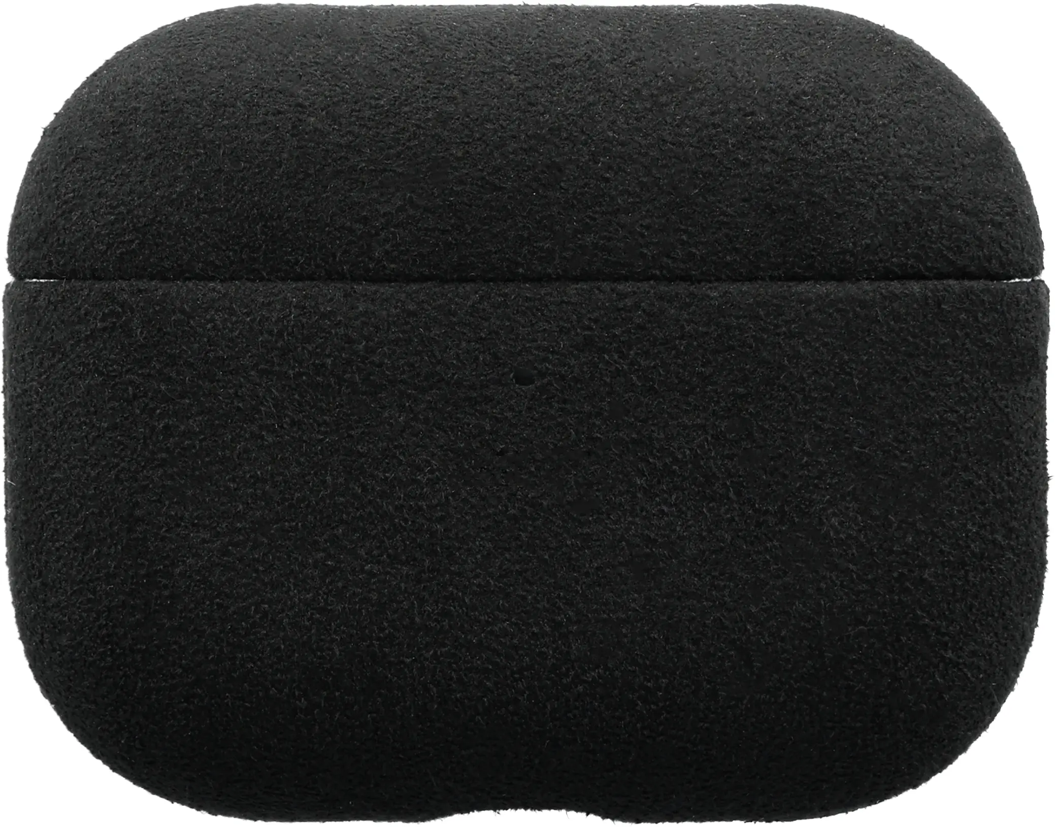 Rosso Avanti Apple AirPods Pro 3 MagSafe Hoesje Alcantara Case Zwart afbeelding 1