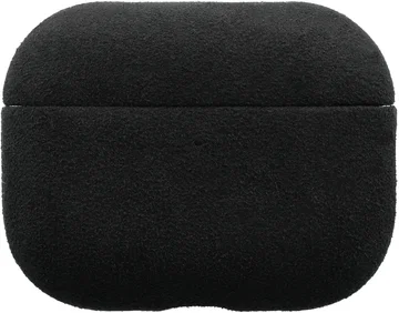 Rosso Avanti Apple AirPods Pro 3 MagSafe Hoesje Alcantara Case Zwart