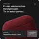 Rosso Avanti Apple AirPods Pro 3 MagSafe Hoesje Alcantara Case Rood afbeelding 2