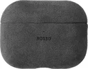 Rosso Avanti Apple AirPods Pro 1 / 2 MagSafe Hoesje Alcantara Case Grijs