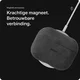 Rosso Avanti Apple AirPods Pro 1 / 2 MagSafe Hoesje Alcantara Case Grijs afbeelding 3