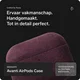 Rosso Avanti Apple AirPods Pro 1 / 2 MagSafe Hoesje Alcantara Case Burgundy afbeelding 2