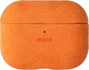 Rosso Avanti Apple AirPods Pro 1 / 2 MagSafe Hoesje Alcantara Case Oranje