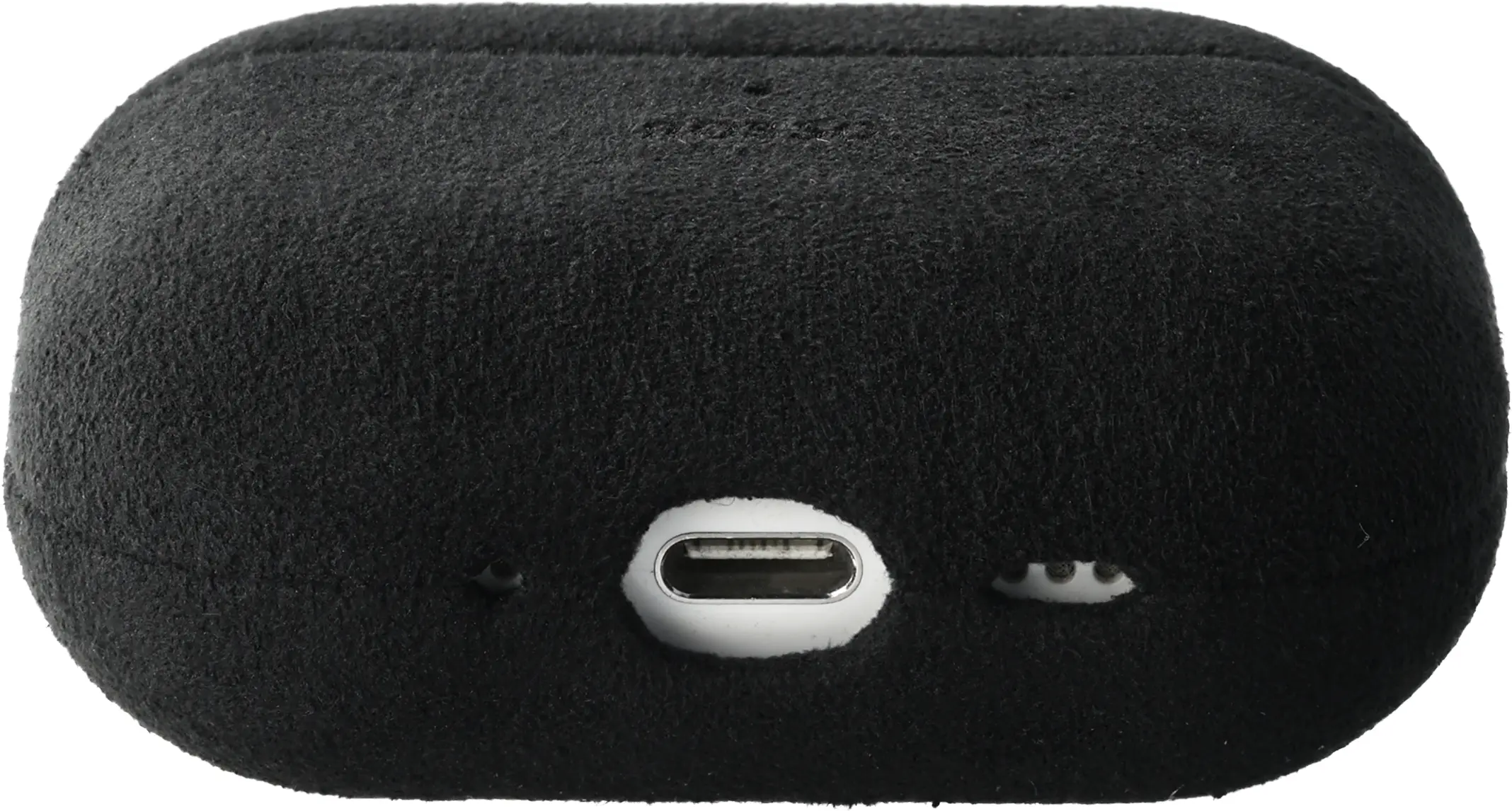 Rosso Avanti Apple AirPods Pro 1 / 2 MagSafe Hoesje Alcantara Case Zwart afbeelding 6