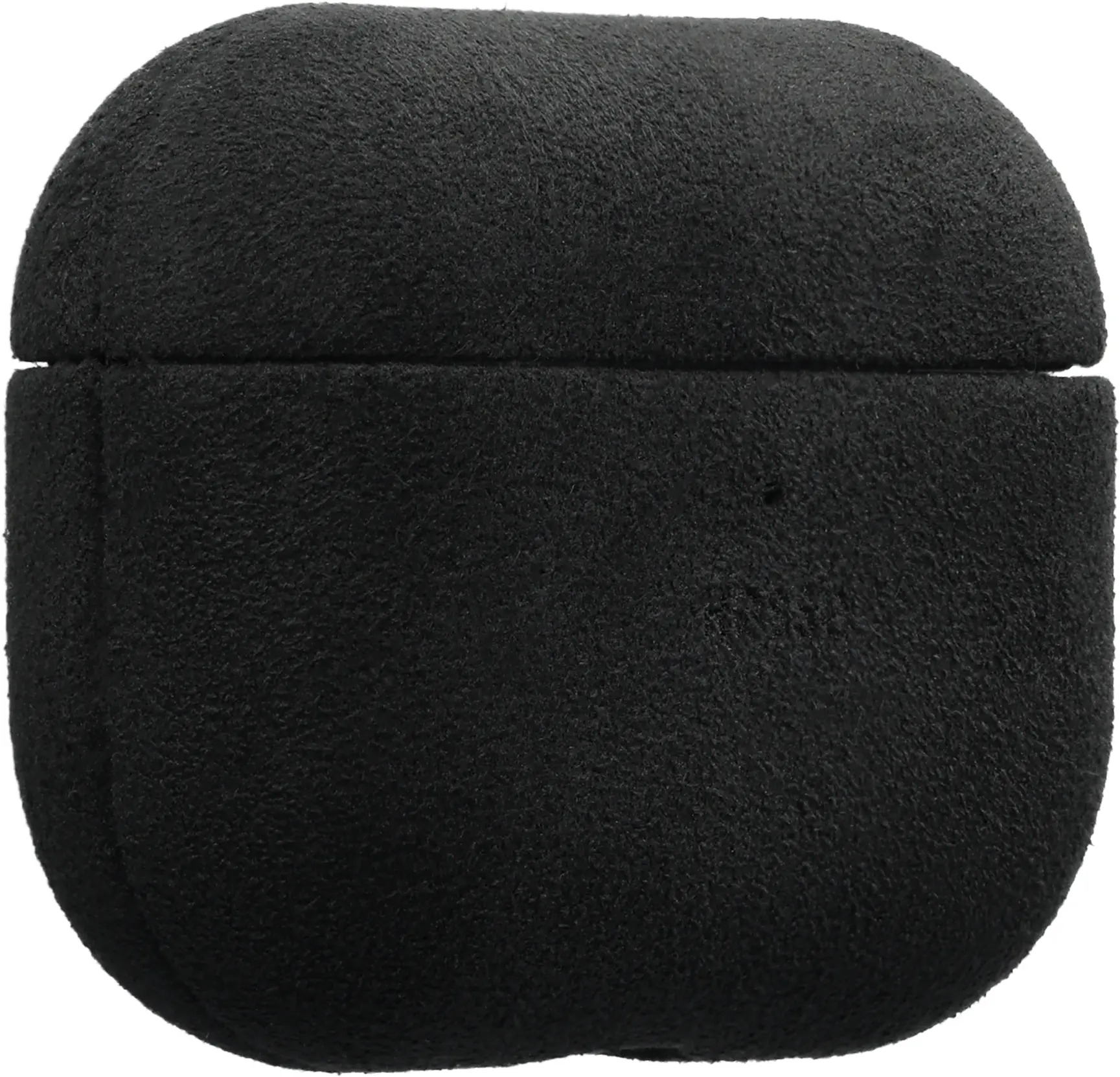 Rosso Avanti Apple AirPods Pro 1 / 2 MagSafe Hoesje Alcantara Case Zwart afbeelding 5