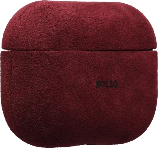 Rosso Avanti Apple AirPods Pro 1 / 2 MagSafe Hoesje Alcantara Case Rood afbeelding 5