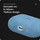Rosso Avanti Apple AirPods Pro 1 / 2 MagSafe Hoesje Alcantara Case Licht Blauw afbeelding 4