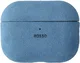 Rosso Avanti Apple AirPods Pro 1 / 2 MagSafe Hoesje Alcantara Case Licht Blauw