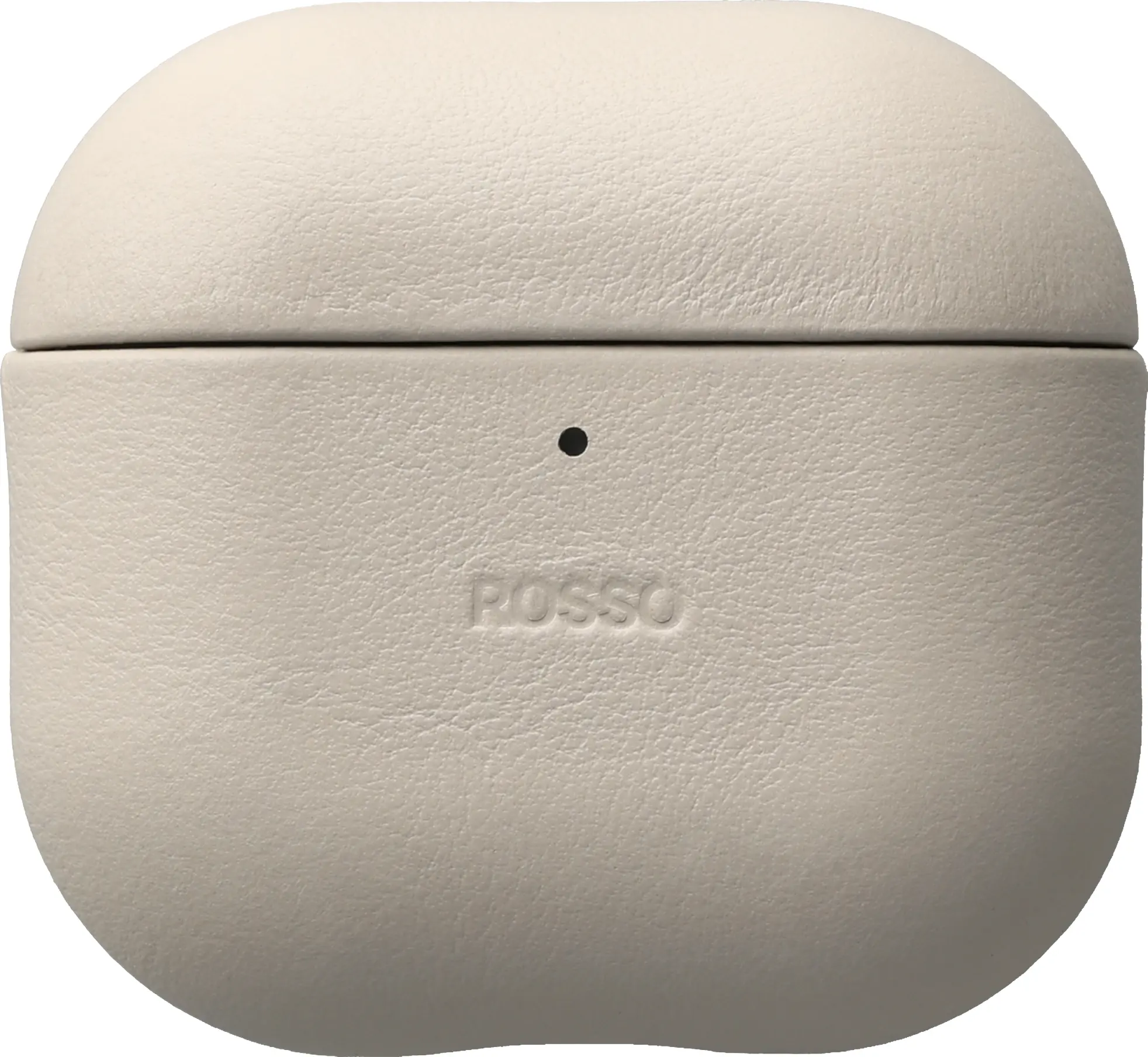 Rosso Evolve Apple AirPods 4 / 5 Hoesje ECCO Leer MagSafe Case Beige afbeelding 1