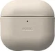 Rosso Evolve Apple AirPods 4 / 5 Hoesje ECCO Leer MagSafe Case Beige afbeelding 1