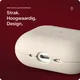 Rosso Evolve Apple AirPods 4 / 5 Hoesje ECCO Leer MagSafe Case Beige afbeelding 3