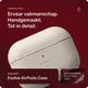 Rosso Evolve Apple AirPods 4 / 5 Hoesje ECCO Leer MagSafe Case Beige afbeelding 2