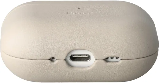 Rosso Evolve Apple AirPods 4 / 5 Hoesje ECCO Leer MagSafe Case Beige afbeelding 7