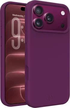 AVY Apple iPhone 18 Pro Hoesje Liquid Silicone met MagSafe Burgundy