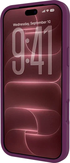 AVY Apple iPhone 18 Pro Hoesje Liquid Silicone met MagSafe Burgundy afbeelding 11