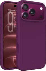 AVY Apple iPhone 18 Pro Max Hoesje Liquid Silicone met MagSafe Burgundy afbeelding