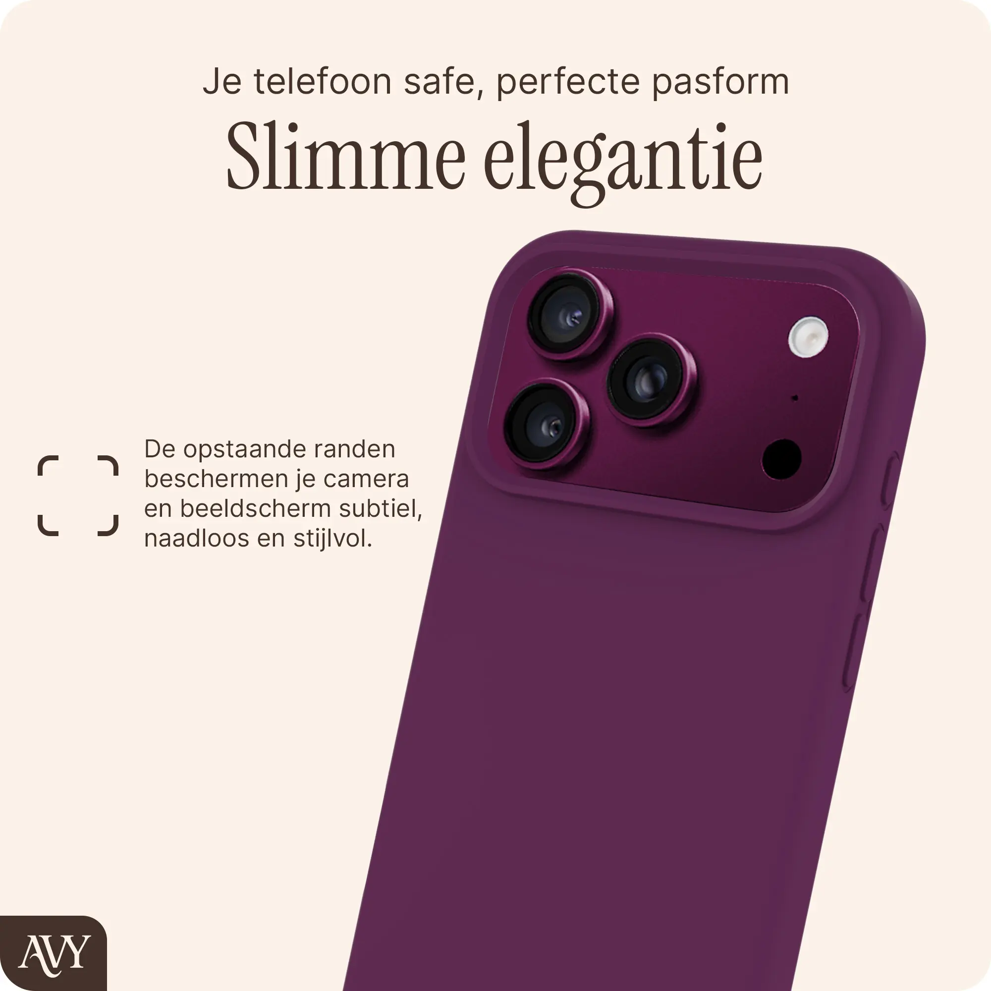 AVY Apple iPhone 18 Pro Max Hoesje Liquid Silicone met MagSafe Burgundy afbeelding 5