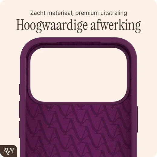 AVY Apple iPhone 18 Pro Max Hoesje Liquid Silicone met MagSafe Burgundy afbeelding 6