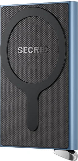 SECRID Premium Card Protector Fluted MagSafe Pasjeshouder Lichtblauw afbeelding 7