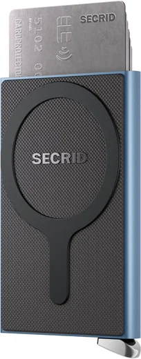 SECRID Premium Card Protector Fluted MagSafe Pasjeshouder Lichtblauw afbeelding 2