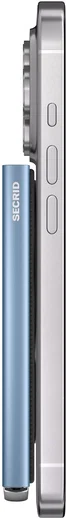 SECRID Premium Card Protector Fluted MagSafe Pasjeshouder Lichtblauw afbeelding 8