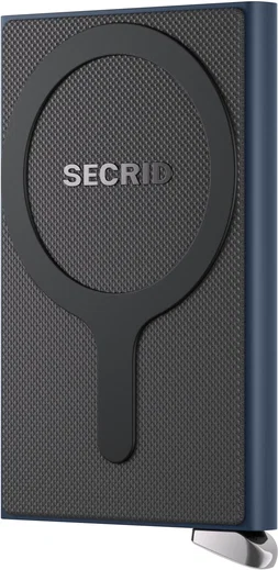 SECRID Premium Card Protector Fluted MagSafe Pasjeshouder Blauw afbeelding 9