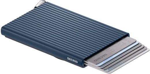 SECRID Premium Card Protector Fluted MagSafe Pasjeshouder Blauw afbeelding 1
