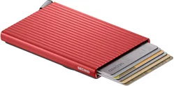 SECRID Premium Card Protector Fluted MagSafe Pasjeshouder Rood afbeelding