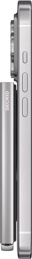 SECRID Premium Card Protector Fluted MagSafe Pasjeshouder Silver afbeelding 7