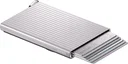 SECRID Premium Card Protector Fluted MagSafe Pasjeshouder Silver