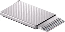 SECRID Premium Card Protector Fluted MagSafe Pasjeshouder Silver afbeelding