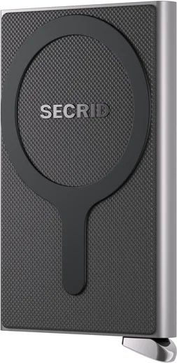 SECRID Premium Card Protector Fluted MagSafe Pasjeshouder Silver afbeelding 6