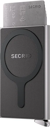 SECRID Premium Card Protector Fluted MagSafe Pasjeshouder Silver afbeelding 2
