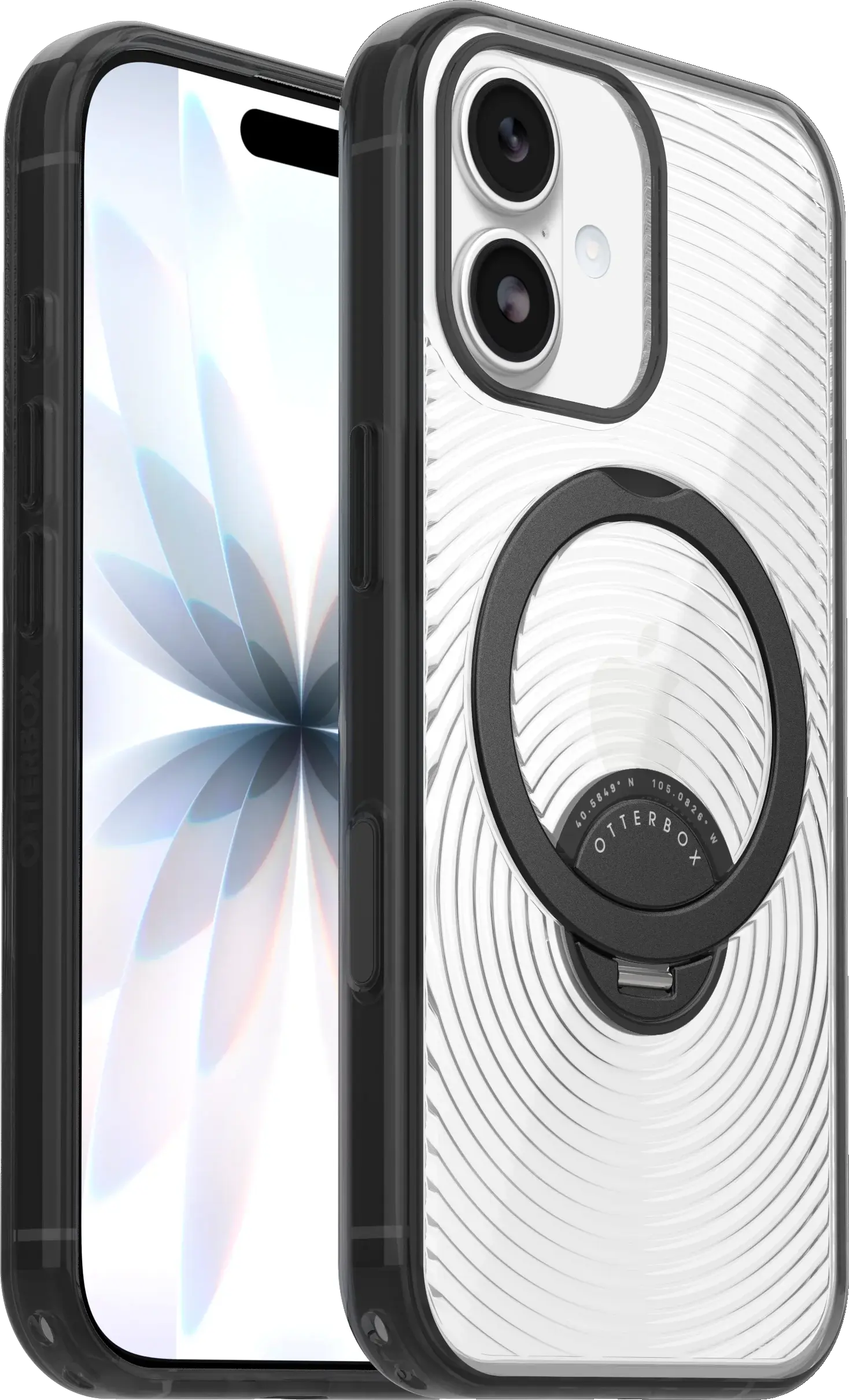 OtterBox Symmetry iPhone 17 Hoesje 360° MagSafe Stand Camera Control Clear Zwart afbeelding 1
