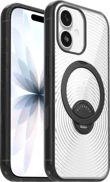 OtterBox Symmetry iPhone 17 Hoesje 360° MagSafe Stand Camera Control Clear Zwart