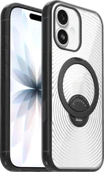 OtterBox Symmetry iPhone 17 Hoesje 360° MagSafe Stand Camera Control Clear Zwart afbeelding