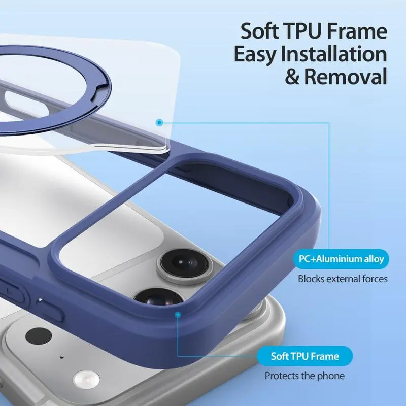 Dux Ducis Skin X Pro iPhone 18 Pro / 17 Pro Hoesje MagSafe RFID Book Case Blauw afbeelding 4