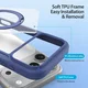 Dux Ducis Skin X Pro iPhone 18 Pro / 17 Pro Hoesje MagSafe RFID Book Case Blauw afbeelding 4