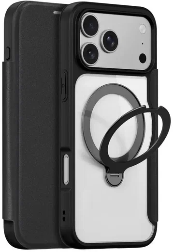 Dux Ducis Skin X Pro iPhone 18 Pro Max / 17 Pro Max Hoesje MagSafe RFID Zwart afbeelding 2