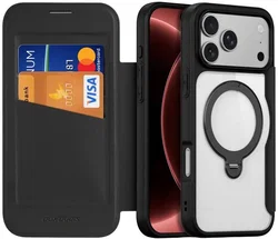 Dux Ducis Skin X Pro iPhone 18 Pro Max / 17 Pro Max Hoesje MagSafe RFID Zwart afbeelding